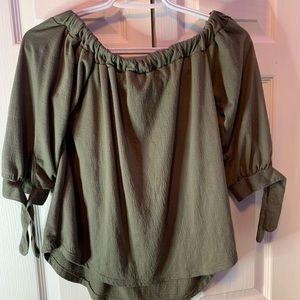 off the shoulder shirt